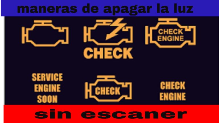 como apagar la luz de check engine sin escaner