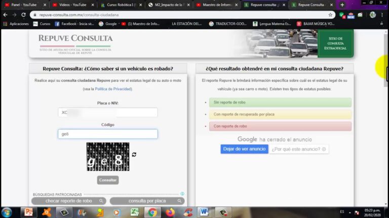 como checar si mi motor no tiene reporte de robo