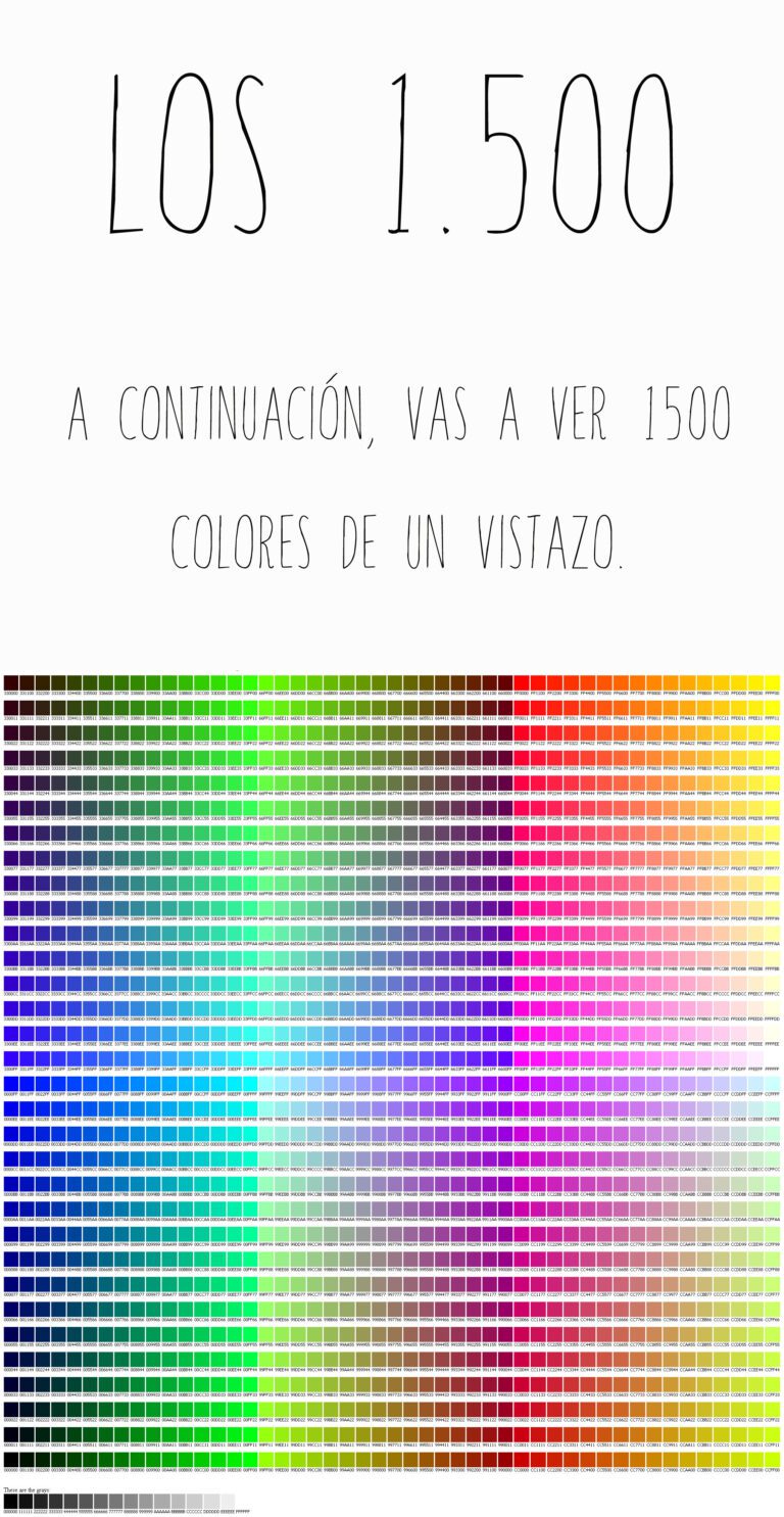 como se llaman todos los colores del mundo