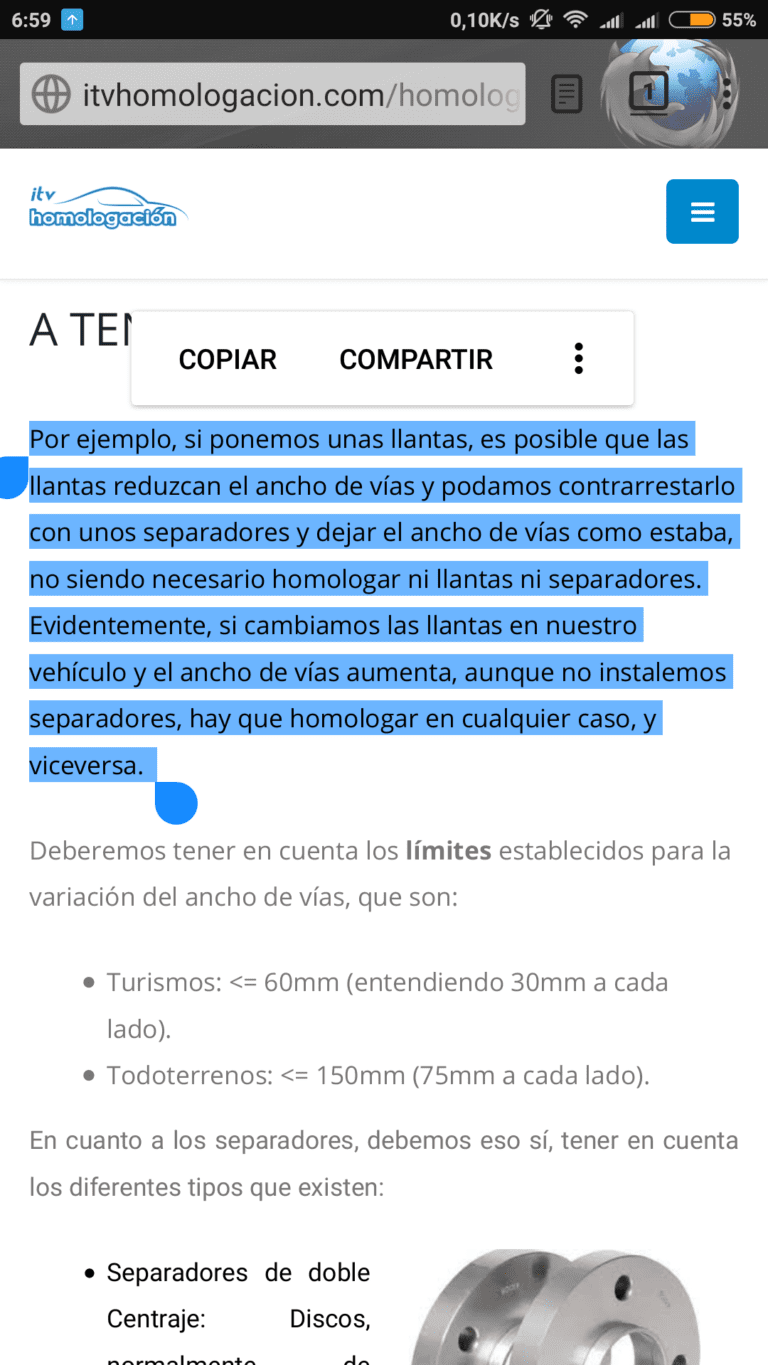 cuando hay que homologar separadores