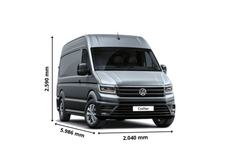 cuanto mide de ancho una volkswagen transporter