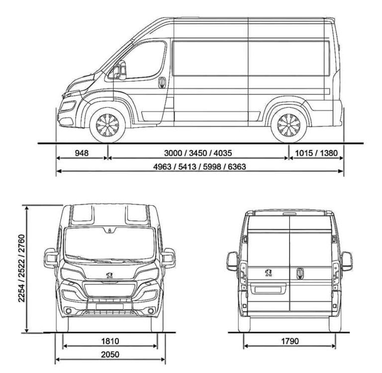 cuanto mide un camper
