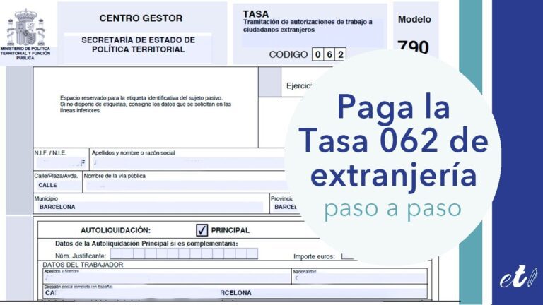 donde pago tasa de homologacion espana