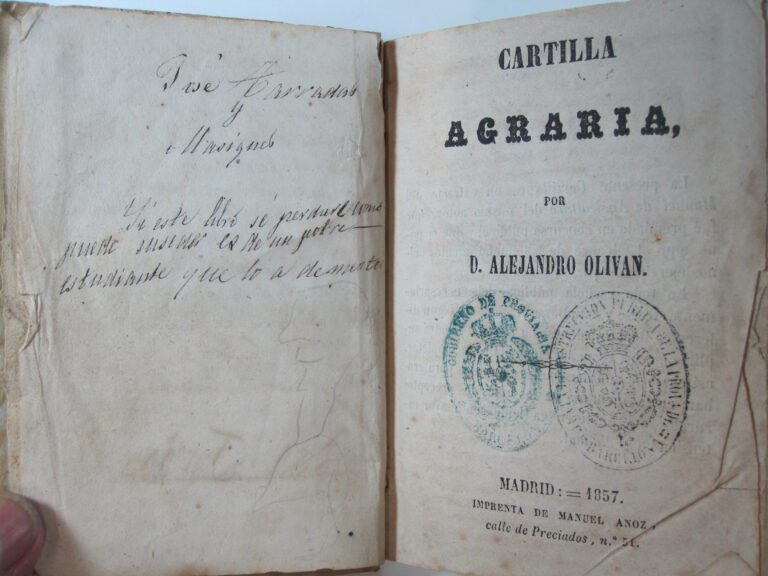 que es la cartilla agraria