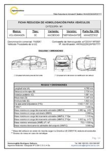 que es la ficha reducida de un coche