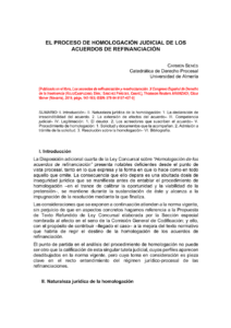 que es la homologacion judicial