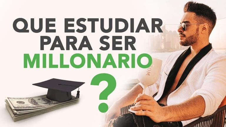 que hay que estudiar para ser rico