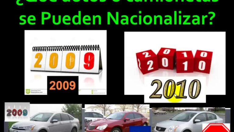 que modelos de autos se pueden legalizar