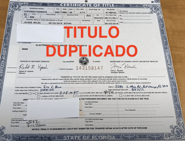 que pasa si no tengo el titulo de mi auto