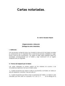 que se necesita para hacer una carta notariada