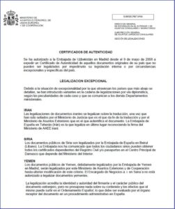 que se necesita para legalizar un certificado