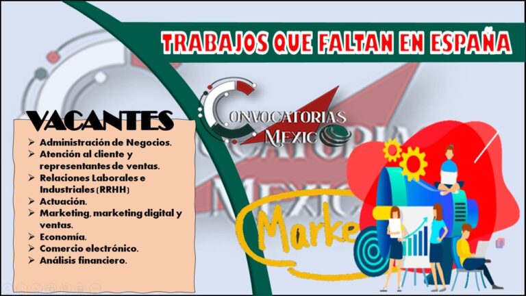 que trabajos hacen falta en espana